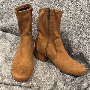 Brown Suede Ankle Boots